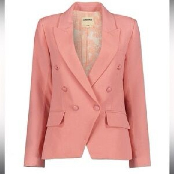❤️L’Agence Kenzie Pink Double Breasted Blazer❤️ - Picture 1 of 3